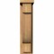Ekena Millwork Alpine Smooth Corbel w/Backplate, Western Red Cedar, 5 1/2"W x 10"D x 22"H COR06X10X22ALP01SWR - alternate 3